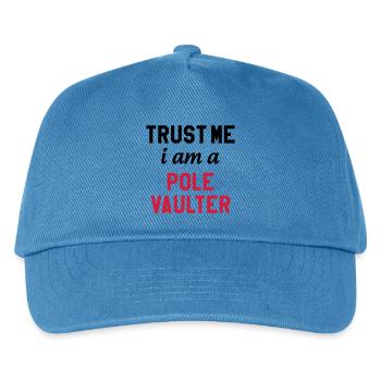 Stabhochsprung Stabhochsprunger Sport Sportler - Kinder Basecap - Pfauenblau - Vorne