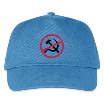 Verboten Kommunismus Schild - Kinder Basecap - Pfauenblau - Vorne