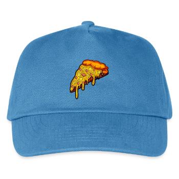 Hawaii Pizza - Ananas SCHINKEN KÄSE - Kinder Basecap - Pfauenblau - Vorne