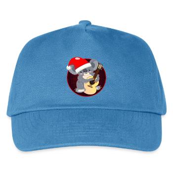 Koala Bär Weihnachten Gitarre - Kinder Basecap - Pfauenblau - Vorne