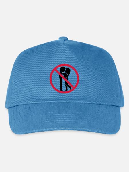 Signe interdit de baiser - Casquette de baseball Enfant - bleu paon