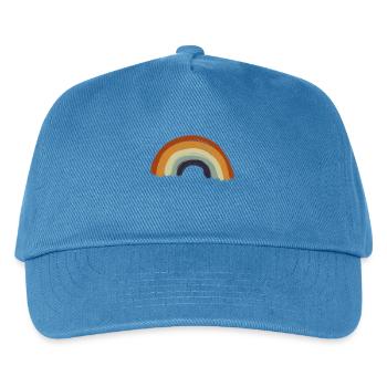 Vintage Illustration Abstrakte Kunst Malerei - Kinder Basecap - Pfauenblau - Vorne