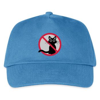 Signe interdit de chat - Casquette de baseball Enfant - bleu paon - Devant