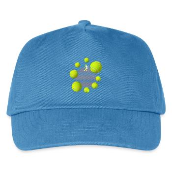 Balle de tennis - Casquette de baseball Enfant - bleu paon - Devant