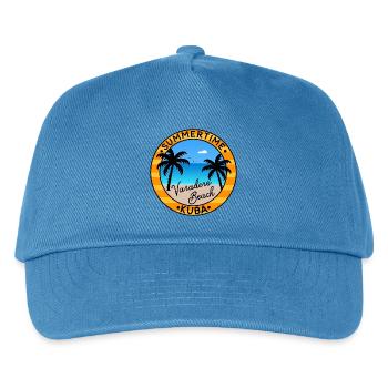 Summertime Cuba - Varadero Beach - Kids’ Baseball Cap - peacock-blue - Front