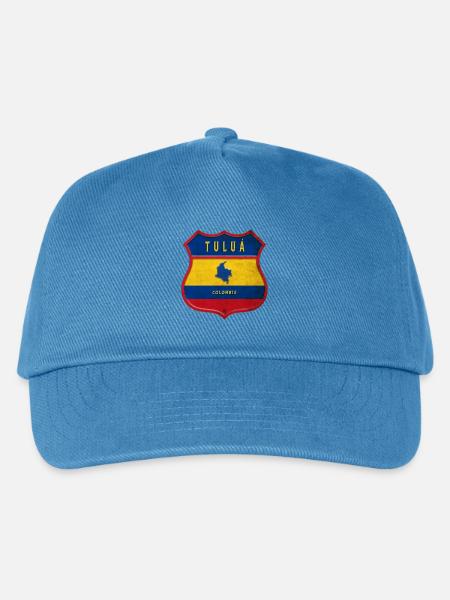 Tuluá Kolumbien Wappen Design - Kinder Basecap - Pfauenblau