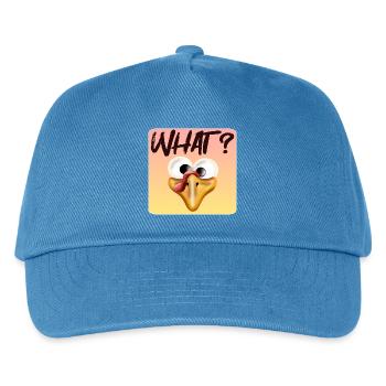 Turkey What - Kids’ Baseball Cap - peacock-blue - Front