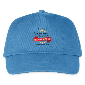 Ich bin nicht perfekt, aber ich bin Indonesier - Kinder Basecap - Pfauenblau - Vorne