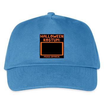 KEIN HALLOWEEN KOSTÜM - MUSS SPAREN - INFLATION - Kinder Basecap - Pfauenblau - Vorne