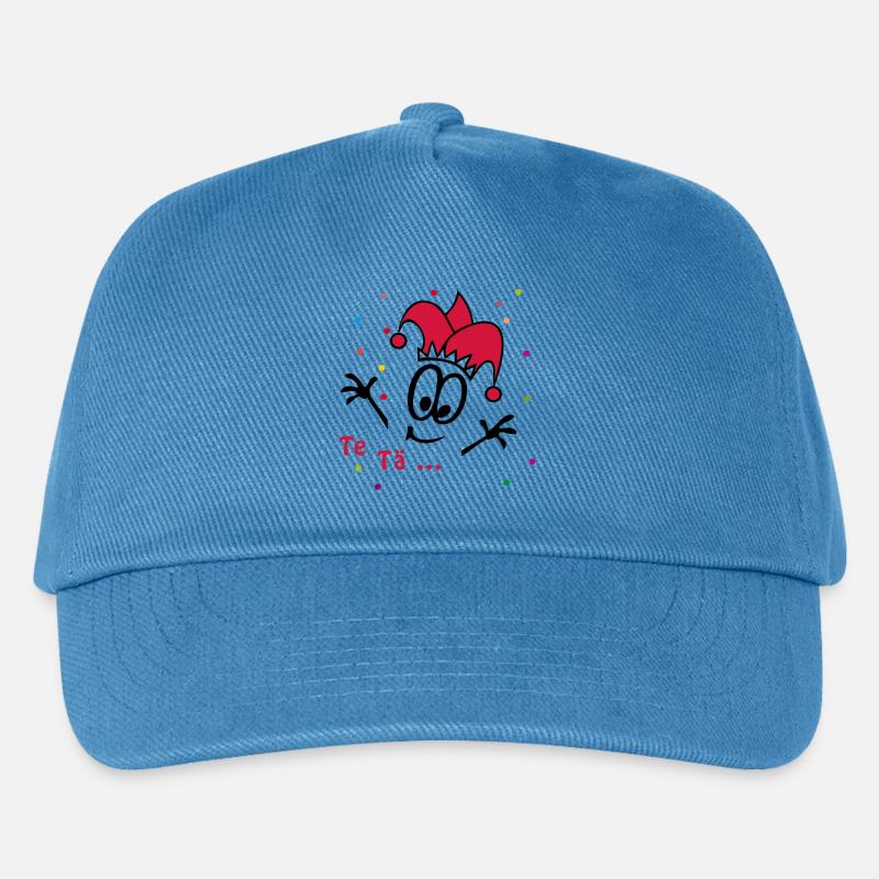 Fasching, Karneval, Konfetti - Kinder Basecap - Pfauenblau