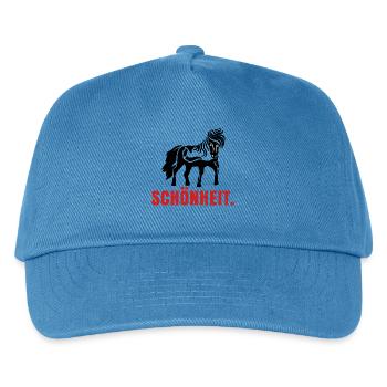 Pferde Spruch Pferdenarr Islandpferde Isländer - Kinder Basecap - Pfauenblau - Vorne