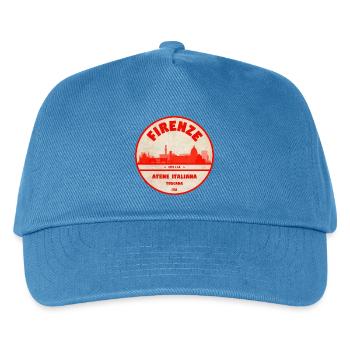 Florenz Vintage Stadtsiegel - Kinder Basecap - Pfauenblau - Vorne