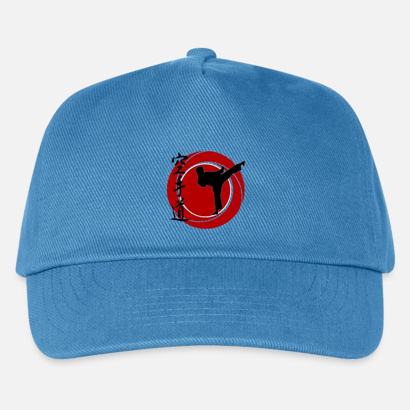 Karate - Kinder Basecap - Pfauenblau