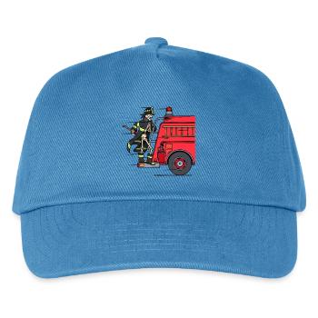 Pompier pompier pompier sauveteur - Casquette de baseball Enfant - bleu paon - Devant