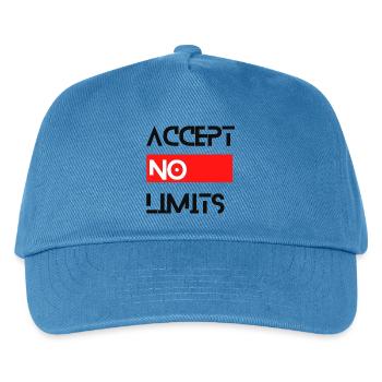 accept no limits grenzenlos erfolg motivation - Kinder Basecap - Pfauenblau - Vorne