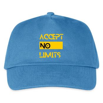 accept no limits grenzenlos erfolg motivation - Kinder Basecap - Pfauenblau - Vorne