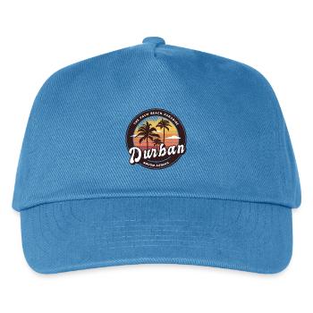 Durban South Africa palm design - Kids’ Baseball Cap - peacock-blue - Front