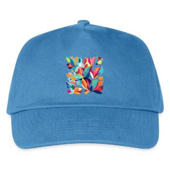Flower Dance - Kinder Basecap - Pfauenblau - Vorne