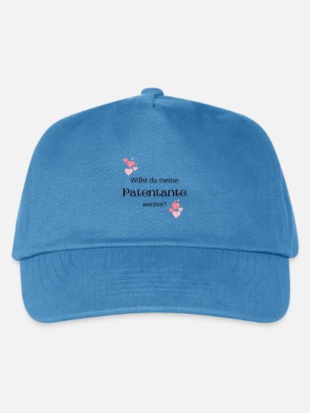 Willst du meine Patentante - Kinder Basecap - Pfauenblau