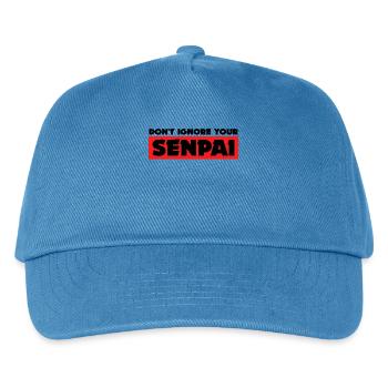Anime Senpai Manga Statement Animation Mangastyle - Kinder Basecap - Pfauenblau - Vorne