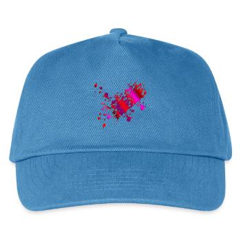 ROT PINKES BLUT - HALLOWEEN KOSTÜME BLUTFLECKEN - Kinder Basecap - Pfauenblau - Vorne
