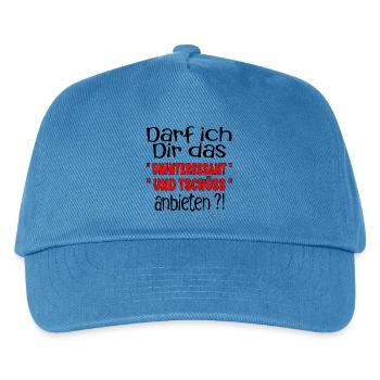 TSCHÜSS ABSCHIED SPRUCH - Kinder Basecap - Pfauenblau - Vorne