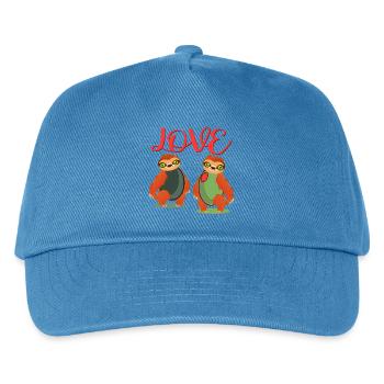 LOVE SLOTH OLIVES COSTUMES FOR COUPLES - Kids’ Baseball Cap - peacock-blue - Front
