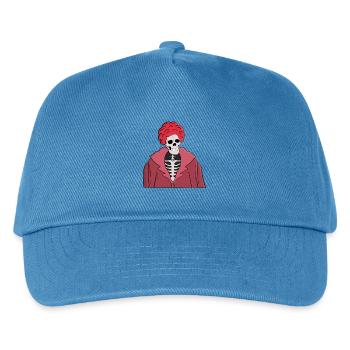 Stilvoller Totenkopf - Kinder Basecap - Pfauenblau - Vorne