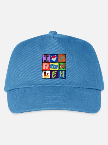 I love Franken - für Franken-Fans - Kinder Basecap - Pfauenblau