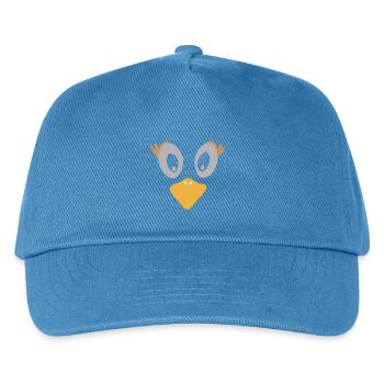 Kulleraugen Ente Cartoon Design - Kinder Basecap - Pfauenblau - Vorne