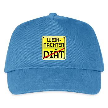 WEIHNACHTSESSEN - DIÄT ABNEHMEN SPRÜCHE LUSTIG - Kinder Basecap - Pfauenblau - Vorne