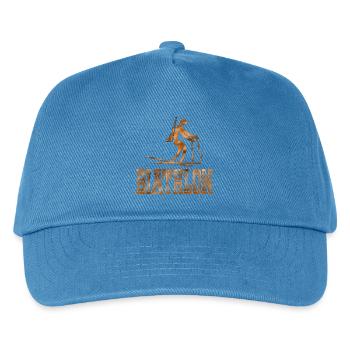 WINTERSPORT BIATHLON BIATHLETIN BIATHLETEN - Kinder Basecap - Pfauenblau - Vorne