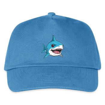 Niedlicher kleiner Hai - Kinder Basecap - Pfauenblau - Vorne
