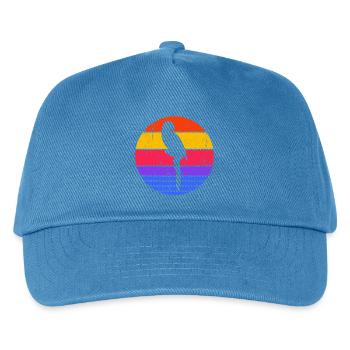 Vogelliebhaber Tier Papagei Haustier Tierliebhaber - Kinder Basecap - Pfauenblau - Vorne