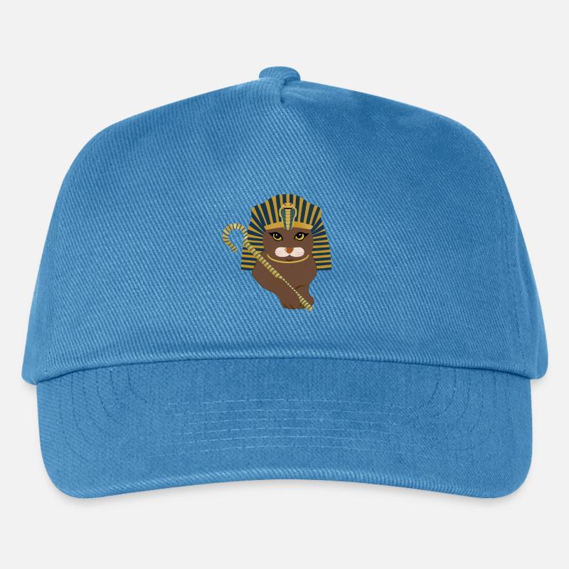 Pharaonen-Katze - Kinder Basecap - Pfauenblau
