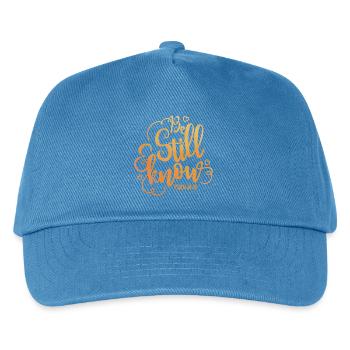 Be still and know - Kids’ Baseball Cap - peacock-blue - Front