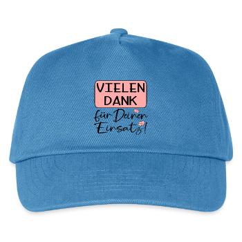 DANKESCHÖNGESCHENKE VIELEN DANK FÜR DEINEN EINSATZ - Kinder Basecap - Pfauenblau - Vorne