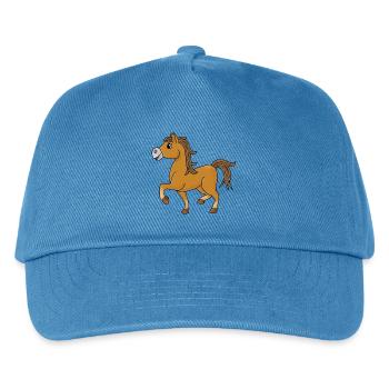 Brauner - Kinder Basecap - Pfauenblau - Vorne