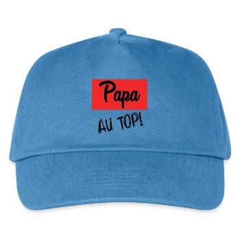 HAPPY FATHER'S DAY. DAD. FATHER'S DAY. FATHER - Kids’ Baseball Cap - peacock-blue - Front