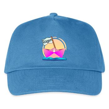 BOOTSFAHRER Ostseeinsel RÜGEN - Kinder Basecap - Pfauenblau - Vorne