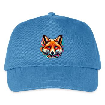 Fuchs - Kinder Basecap - Pfauenblau - Vorne