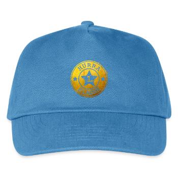 Hurrah 1st class - golden emblem with star - Kids’ Baseball Cap - peacock-blue - Front