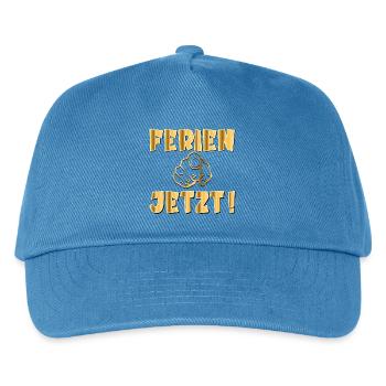 SOMMERFERIEN - WINTERFERIEN - FERIEN - Kinder Basecap - Pfauenblau - Vorne