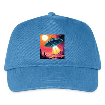 UFO Contact - Kinder Basecap - Pfauenblau - Vorne