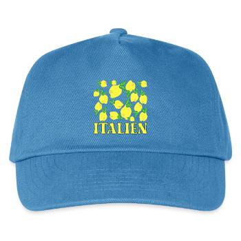 ITALIEN ZITRONEN LIMONEN - Kinder Basecap - Pfauenblau - Vorne