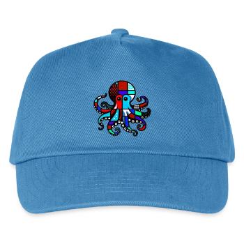 Octopus - Kids’ Baseball Cap - peacock-blue - Front