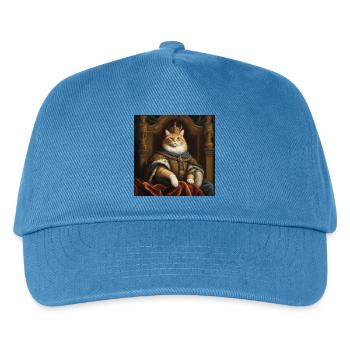 The Cat King - Kids’ Baseball Cap - peacock-blue - Front