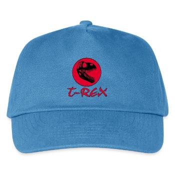Tyrannosaurus Dinosaurier - Kinder Basecap - Pfauenblau - Vorne
