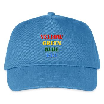 TEST DE PSYCHOLOGIE - COULEURS - Casquette de baseball Enfant - bleu paon - Devant