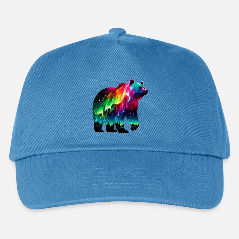 Bär - Kinder Basecap - Pfauenblau
